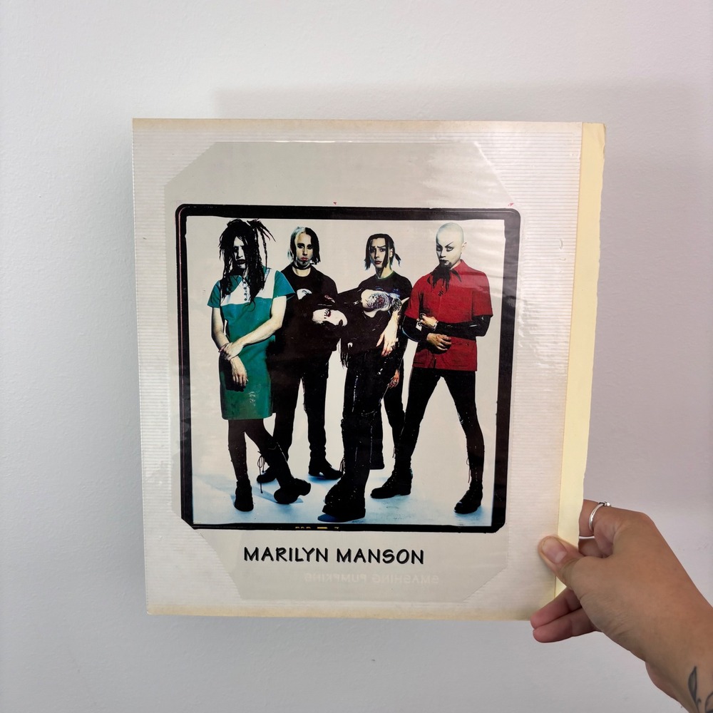 Vintage 1996 Marilyn Manson Magazine Photo Article Industrial Rock Memorabilia
